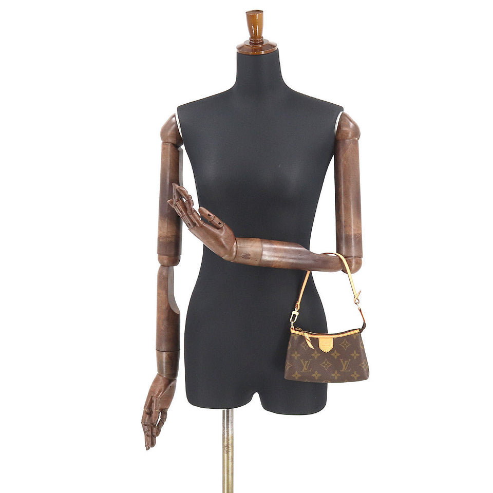 Louis Vuitton Monogram Mini Pochette Delightful Hand Bag Brown