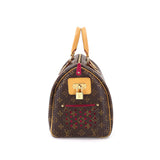 Louis Vuitton Monogram Perfo Speedy 30 Hand Bag Brown
