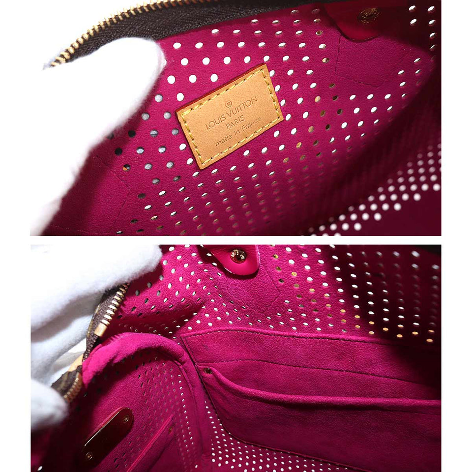 Louis Vuitton Monogram Perfo Speedy 30 Hand Bag Brown