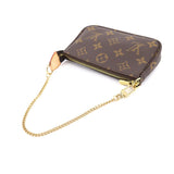 Louis Vuitton Monogram Mini Pochette Accessoires Hand Bag Chain