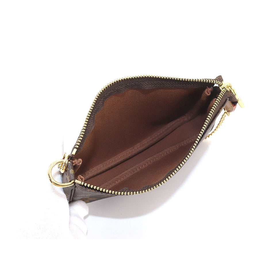 Louis Vuitton Monogram Mini Pochette Accessoires Hand Bag Chain