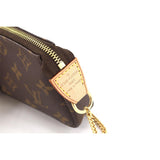 Louis Vuitton Monogram Mini Pochette Accessoires Hand Bag Chain