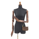 Louis Vuitton Monogram Mini Pochette Accessoires Hand Bag Chain