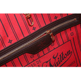 Louis Vuitton Damier Neverfull MM Tote Bag Ebene Cerise Brown
