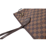 Louis Vuitton Damier Neverfull MM Tote Bag Ebene Cerise Brown
