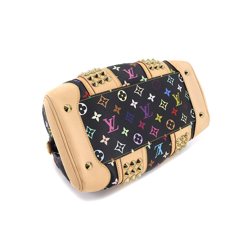 Louis Vuitton MultiColor Courtney MM Shoulder Bag Noir Black