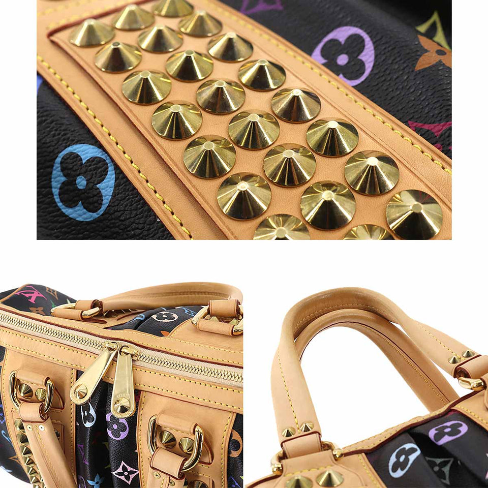 Louis Vuitton MultiColor Courtney MM Shoulder Bag Noir Black