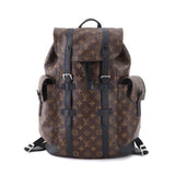 Louis Vuitton Monogram Macassar Christopher PM Backpack Rucksack Brown Noir