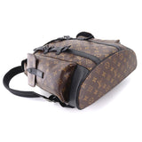 Louis Vuitton Monogram Macassar Christopher PM Backpack Rucksack Brown Noir