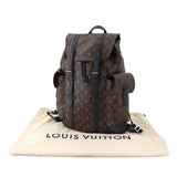 Louis Vuitton Monogram Macassar Christopher PM Backpack Rucksack Brown Noir