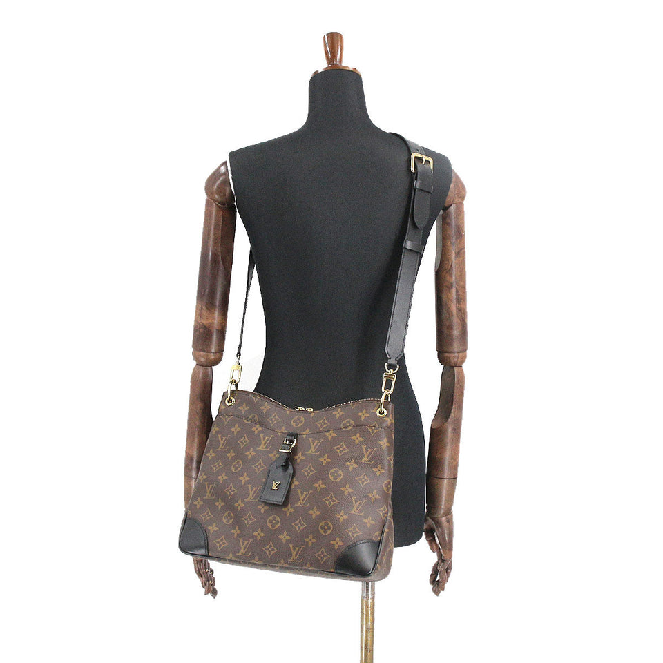 Louis Vuitton Monogram Odeon NM MM Shoulder Bag Brown Noir