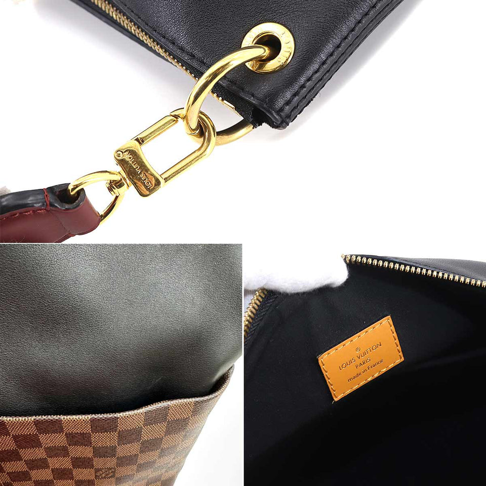 Louis Vuitton Damier Maida Hobo 2way Shoulder Bag Ebene Noir