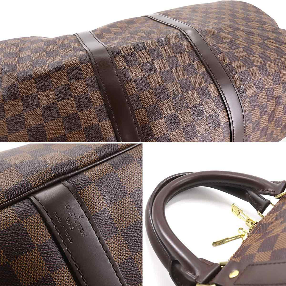 Louis Vuitton Damier Keepall Bandouliere 55 2way Boston Shoulder Bag Ebene