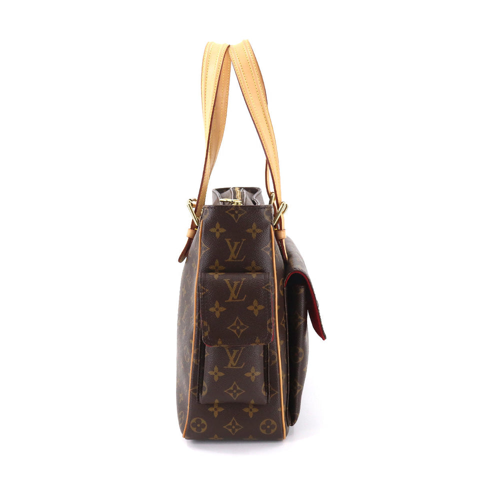 Louis Vuitton Multipli Cite Monogram Canvas Shoulder Bag Brown