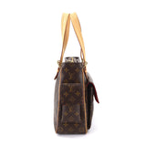 Louis Vuitton Multipli Cite Monogram Canvas Shoulder Bag Brown