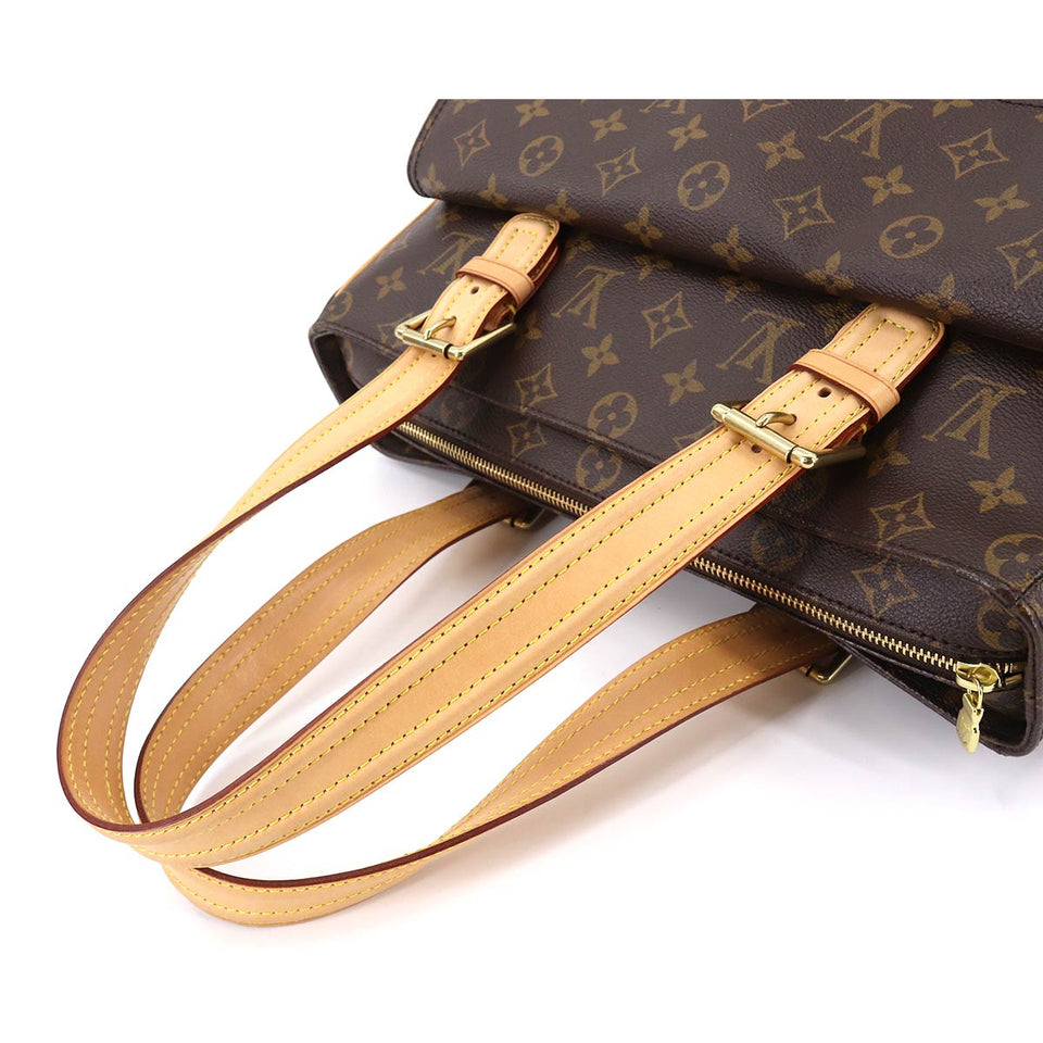 Louis Vuitton Multipli Cite Monogram Canvas Shoulder Bag Brown