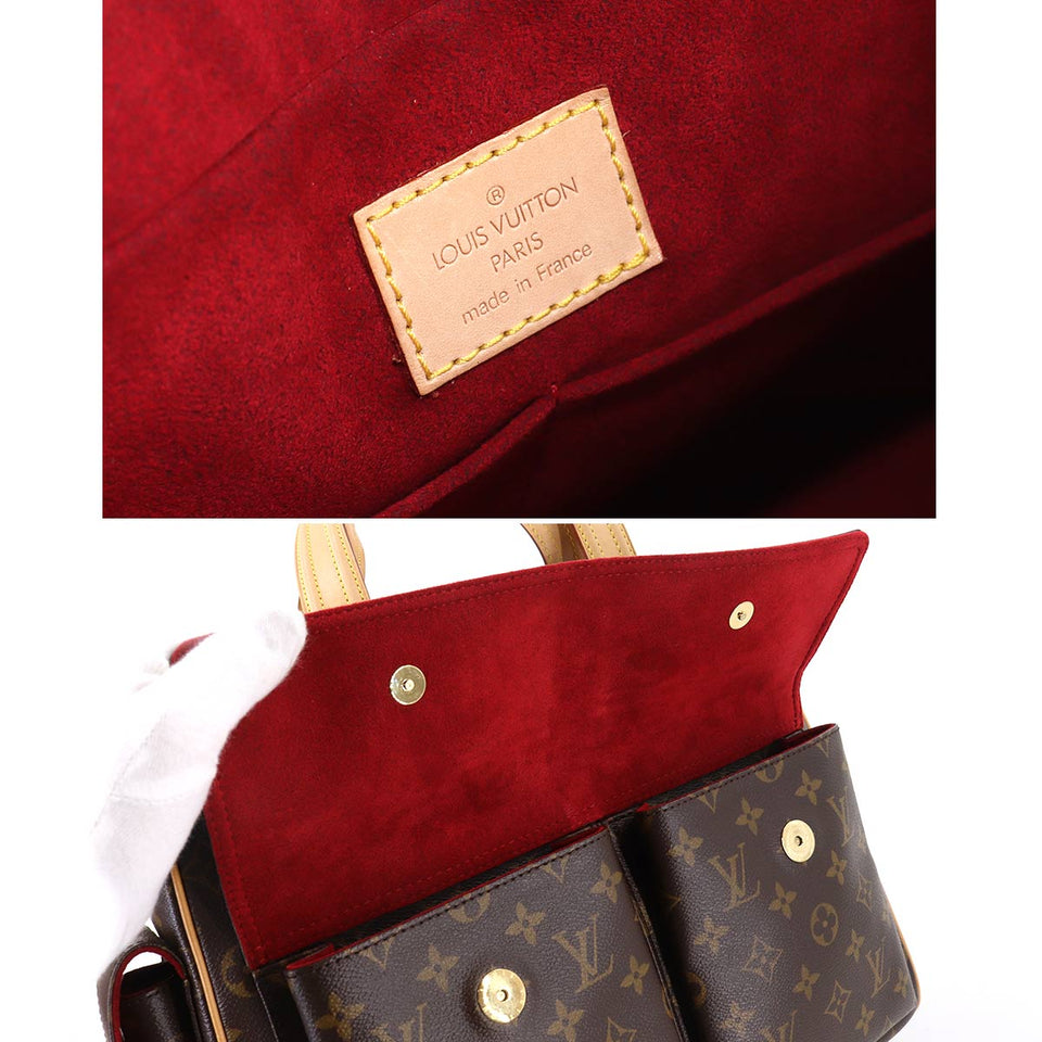 Louis Vuitton Multipli Cite Monogram Canvas Shoulder Bag Brown