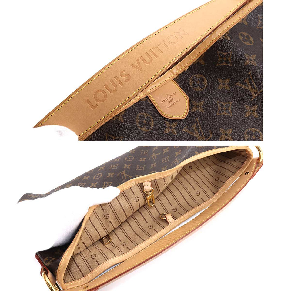 Louis Vuitton Monogram Delightful PM Shoulder Bag Brown Beige
