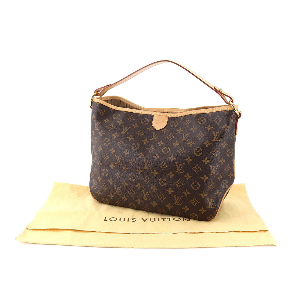 Louis Vuitton Monogram Delightful PM Shoulder Bag Brown Beige