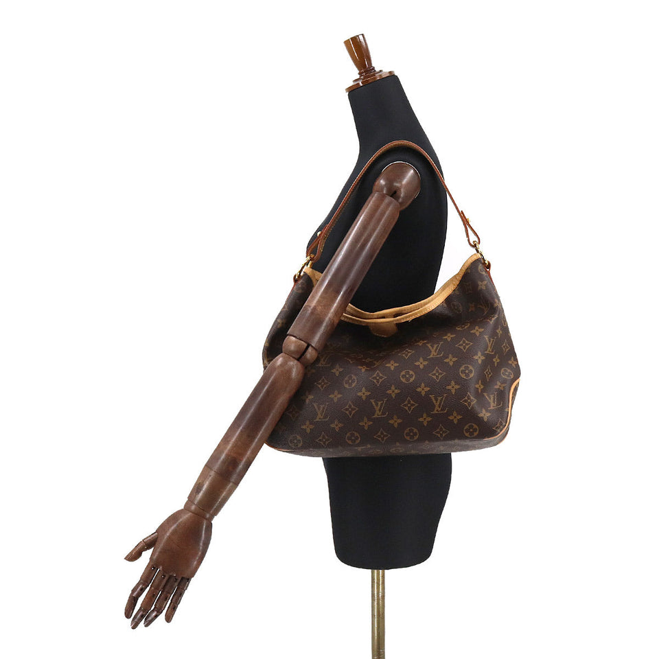 Louis Vuitton Monogram Delightful PM Shoulder Bag Brown Beige