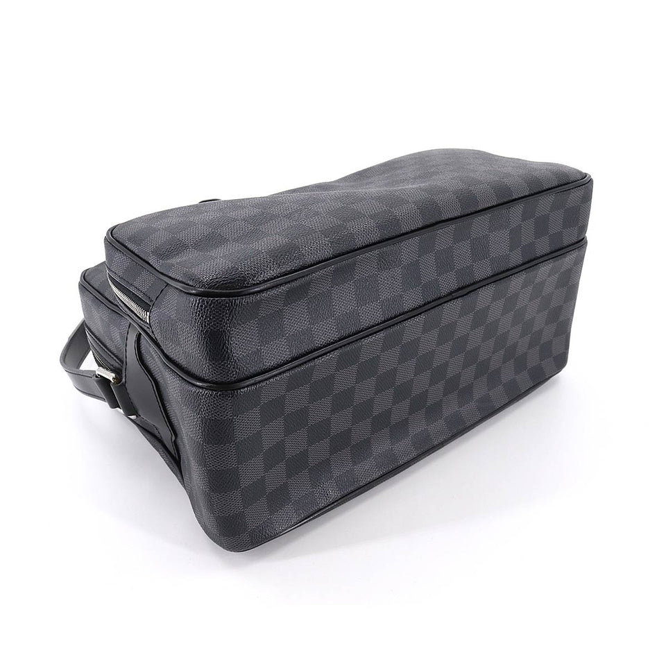 Louis Vuitton Damier Graphite Io Shoulder Bag Black Gray