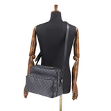 Louis Vuitton Damier Graphite Io Shoulder Bag Black Gray
