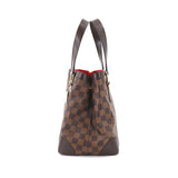Louis Vuitton Damier Hampstead PM Tote Bag Ebene Gold Hardware