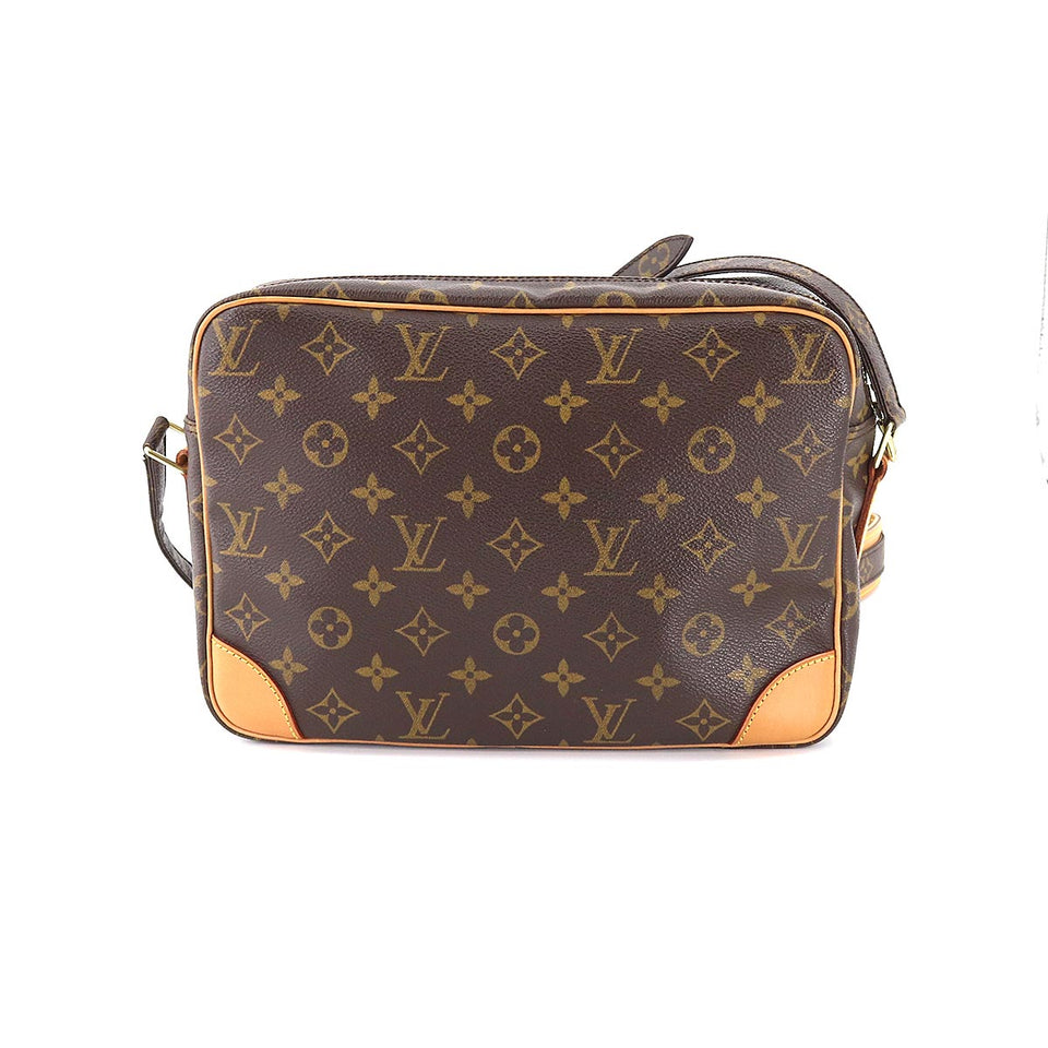 Louis Vuitton Monogram Nile Shoulder Bag Brown Gold Hardware