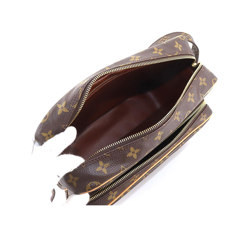 Louis Vuitton Monogram Nile Shoulder Bag Brown Gold Hardware