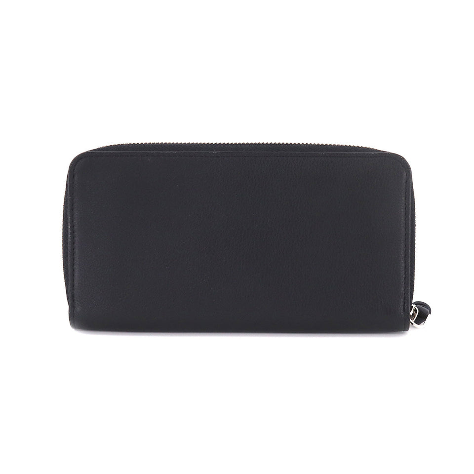 Louis Vuitton Zippy Lockme Round Zipper Long Wallet Leather