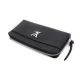 Louis Vuitton Zippy Lockme Round Zipper Long Wallet Leather