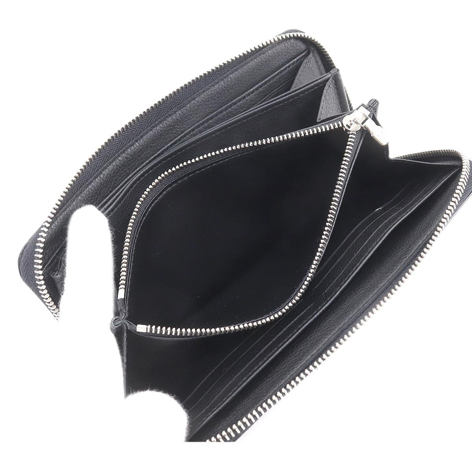 Louis Vuitton Zippy Lockme Round Zipper Long Wallet Leather