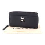 Louis Vuitton Zippy Lockme Round Zipper Long Wallet Leather