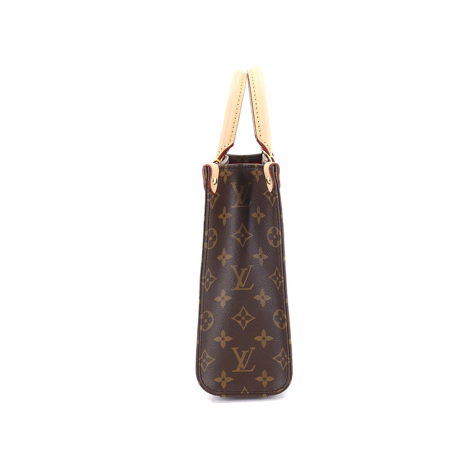 Louis Vuitton Monogram Sac Plat BB 2way Shoulder Bag Brown