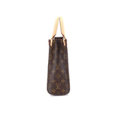 Louis Vuitton Monogram Sac Plat BB 2way Shoulder Bag Brown