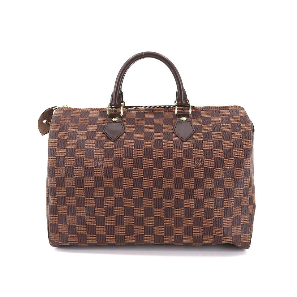 Louis Vuitton Damier Speedy 35 Hand Bag Ebene Brown