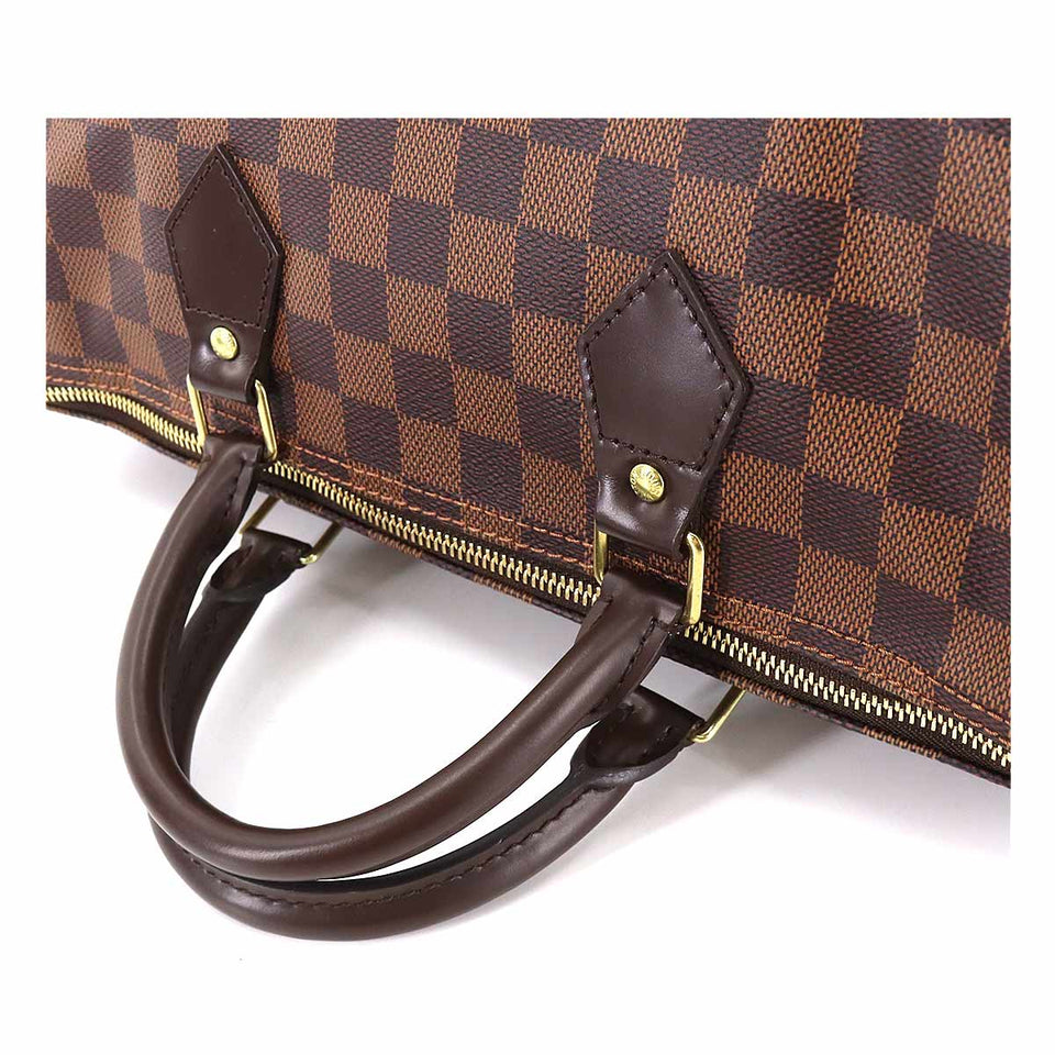 Louis Vuitton Damier Speedy 35 Hand Bag Ebene Brown