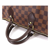 Louis Vuitton Damier Speedy 35 Hand Bag Ebene Brown