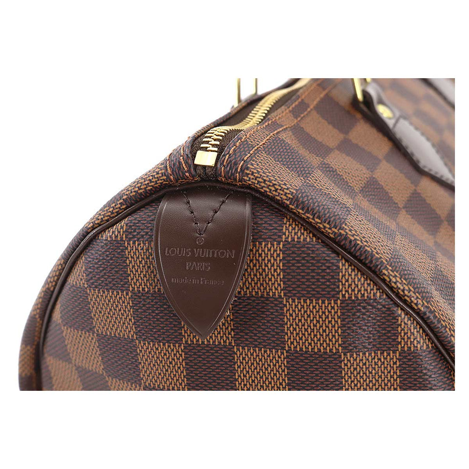 Louis Vuitton Damier Speedy 35 Hand Bag Ebene Brown