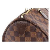 Louis Vuitton Damier Speedy 35 Hand Bag Ebene Brown