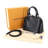 Louis Vuitton Epi Alma BB 2way Hand Shoulder Bag Leather Noir