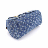 Louis Vuitton Monogram Denim Neo Speedy Hand Bag Canvas Leather Blue