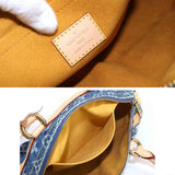 Louis Vuitton Monogram Denim Neo Speedy Hand Bag Canvas Leather Blue