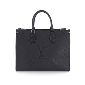 Louis Vuitton Monogram Implant Onthego MM 2way Tote Bag Noir