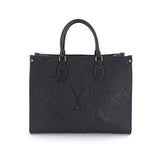 Louis Vuitton Monogram Implant Onthego MM 2way Tote Bag Noir