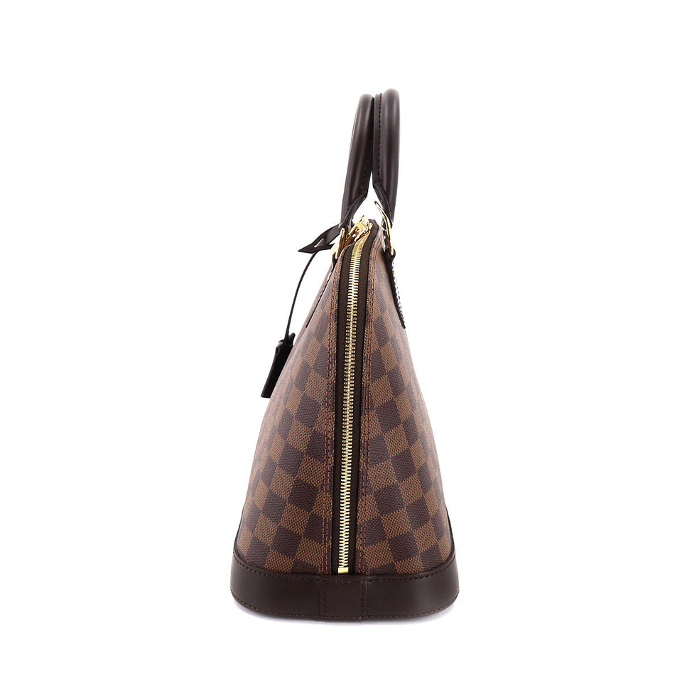 Louis Vuitton Damier Alma PM Hand Bag Ebene Brown