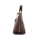 Louis Vuitton Damier Alma PM Hand Bag Ebene Brown