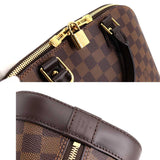 Louis Vuitton Damier Alma PM Hand Bag Ebene Brown