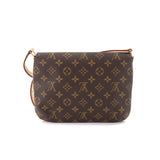 Louis Vuitton Monogram Musette Tango Short Shoulder Bag Brown