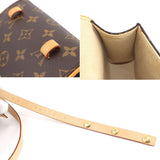 Louis Vuitton Monogram Pochette Florentine Waist Pouch Belt Bag Brown